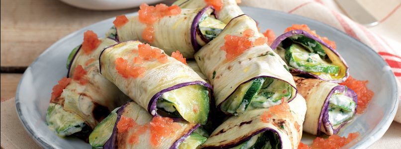 10 rolls with eggplant to roll the summer