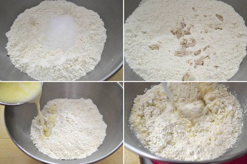 2 flour and baking powder
