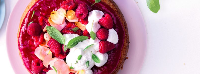 Recipe Buckwheat cake with raspberries