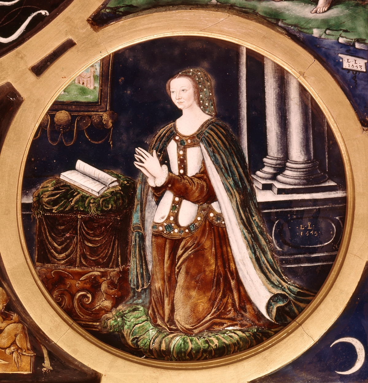 Catherine de Medici in a portrait kept at the Louvres in Paris.
