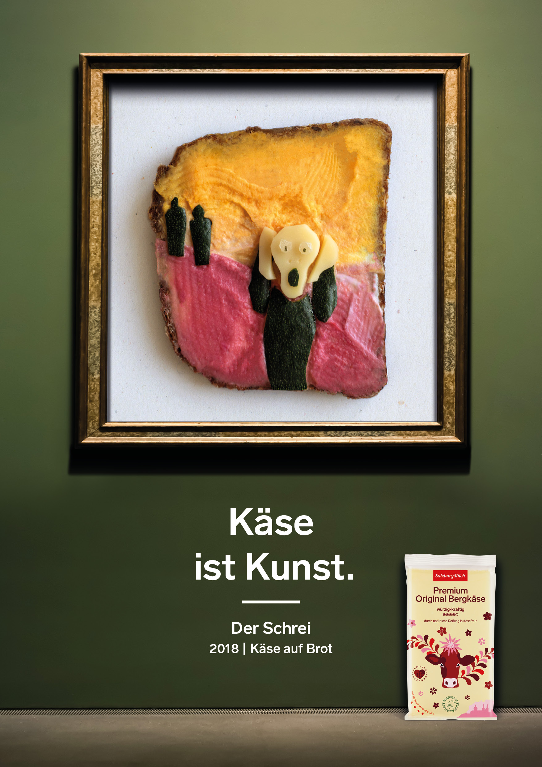 An Austrian cheese brand celebrates the masterpieces of art
