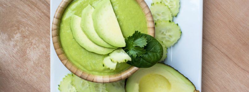 Avocado and cucumber cream