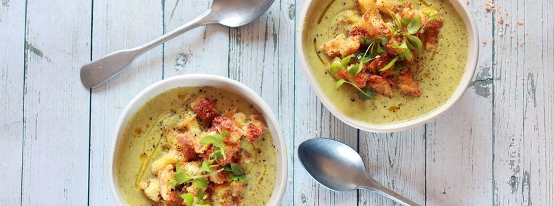 Broccoli and chickpea soup, the winter-warming recipe to make
