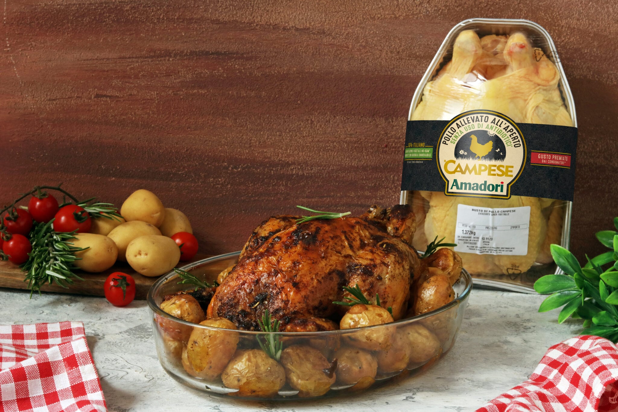 Roasted Campese chicken with smoked paprika