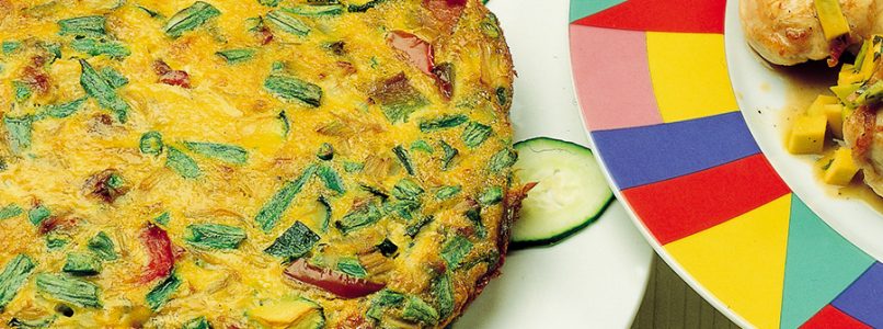 Chicken and Vegetable Omelet Recipe