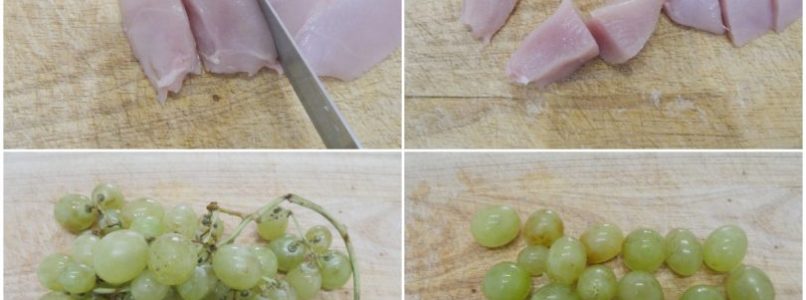 »Chicken and grape skewers