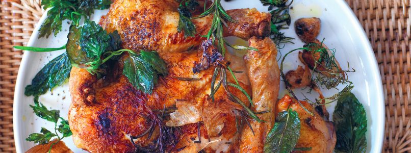 Chicken with herbs recipe - Italian Cuisine
