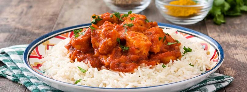 Chilli chicken with basmati rice, a delicious recipe in just a few steps