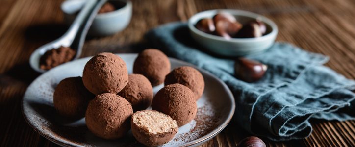 Chocolate and chestnut truffles, one leads to another!