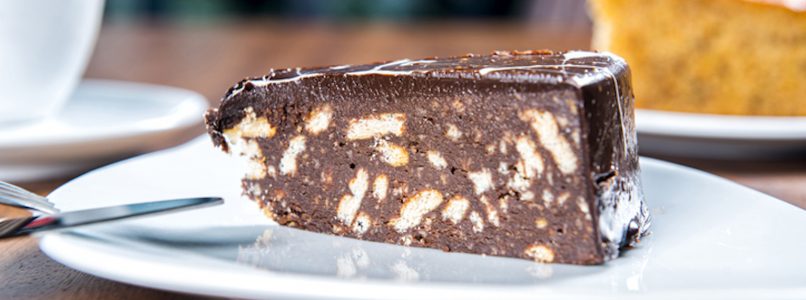 Chocolate salami ... in the shape of a cake!
