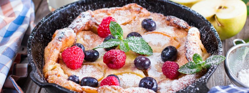 Dutch baby, the inflated pancake that is baked in the oven