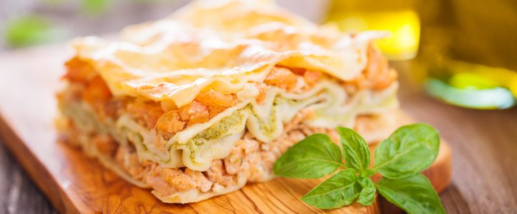 Fish lasagna, three recipes