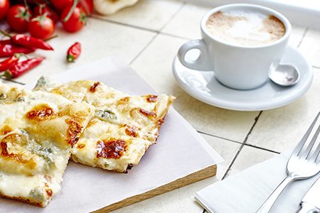 Focaccia, because it's a good idea to eat it for breakfast