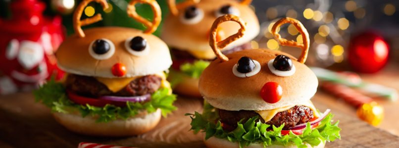 Greedy reindeer for the children's Christmas table