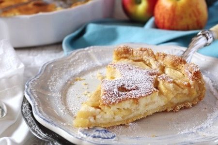 How to prepare the apple and cream tart