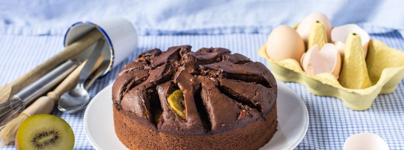 Kiwi and chocolate cake: the recipe