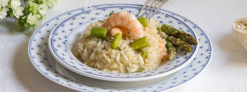 Lemon risotto with shrimp and asparagus: The sea on your plate