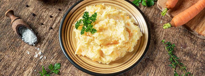 Mashed potatoes and parsnips
