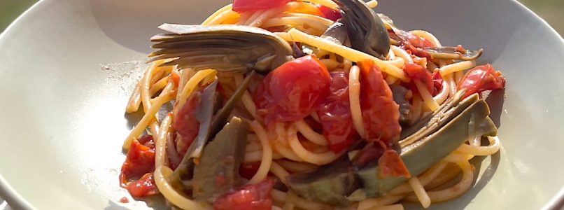 Massimo Troisi: spaghetti with artichokes from "Il Postino"