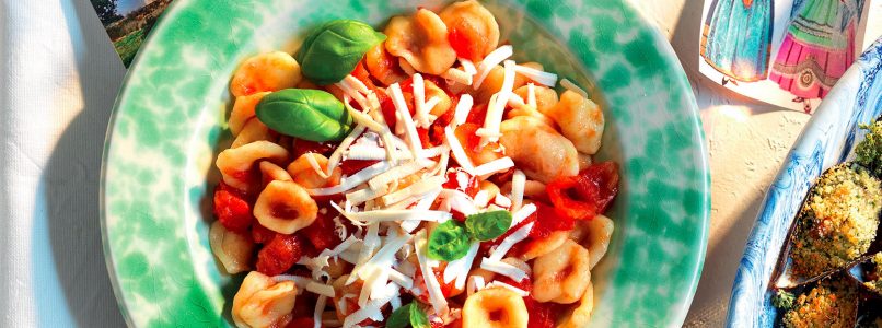 Orecchiette with Tomato Recipe - Italian Cuisine