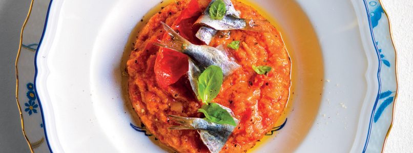 Pappa al pomodoro with sardines recipe