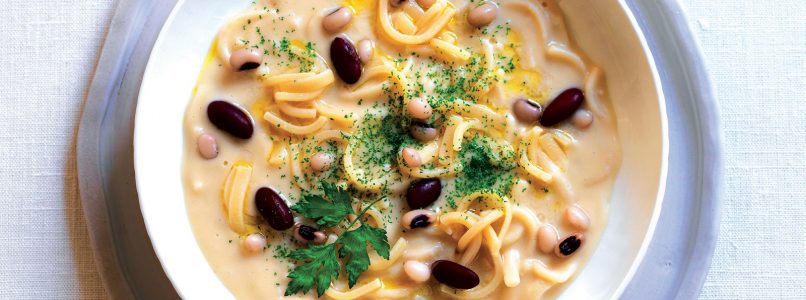 Pasta and beans recipe, the first traditional dish