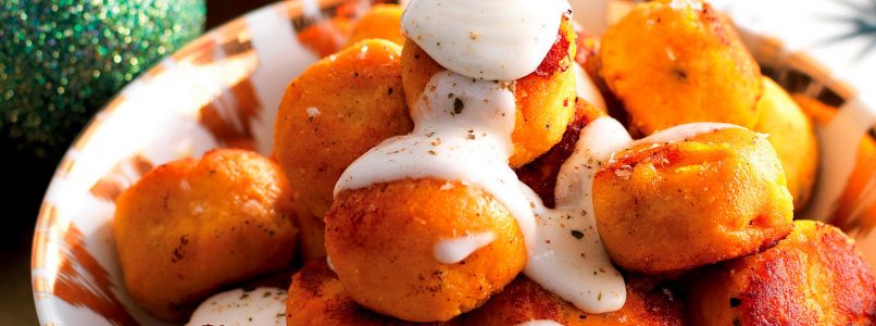 Pumpkin and mozzarella balls recipe