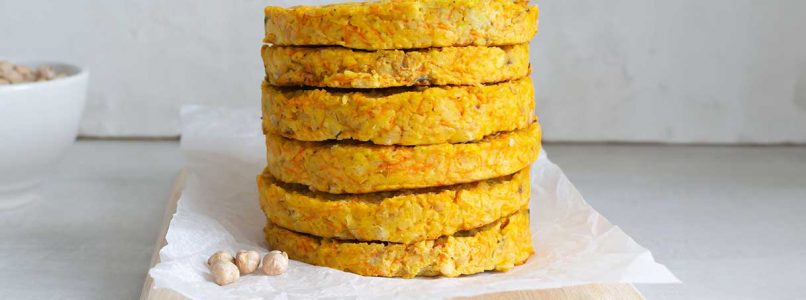 Quick and easy recipe, chickpea cutlets for a light dinner