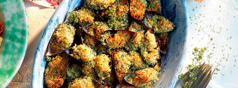 Recipe Aperitif of mussels au gratin