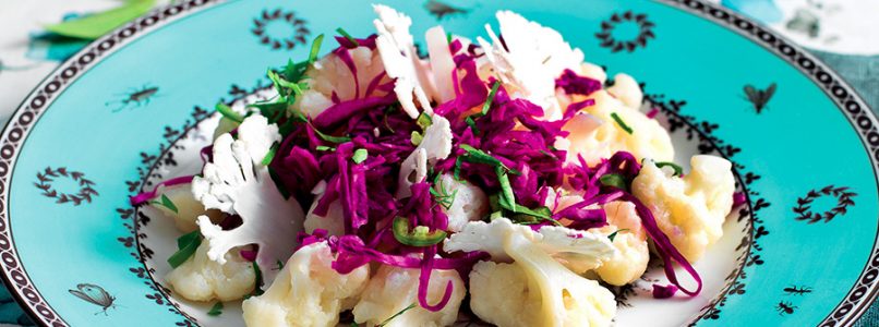 Recipe Cauliflower, red cabbage and lemon grass salad
