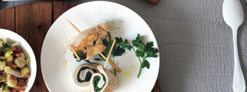 Recipe Chicken and spinach rolls