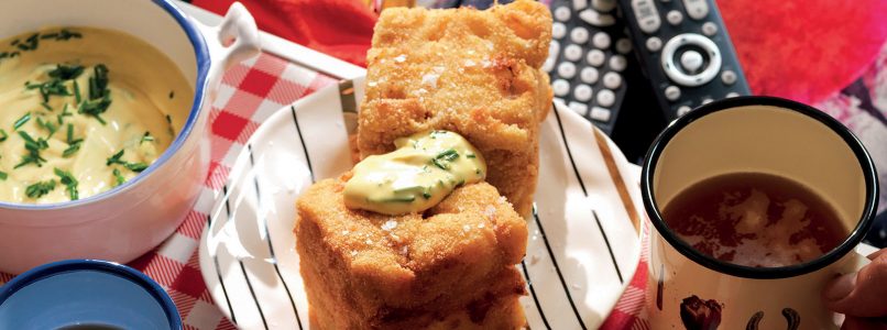 Recipe Cubes of fried pipes