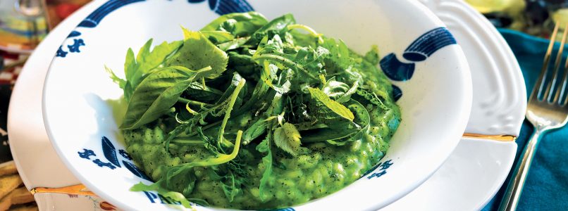 Recipe Green risotto with fresh herbs