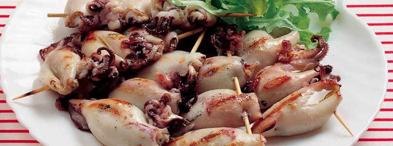 Recipe Grilled stuffed squid
