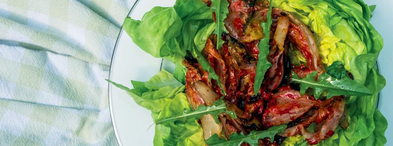 Recipe Marinated and fresh lettuce hearts