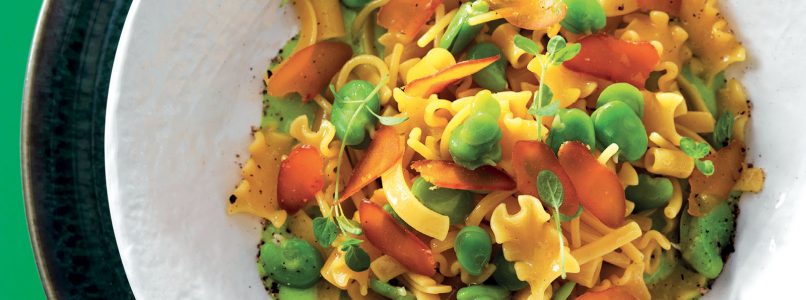Recipe Pasta with broad beans and bottarga