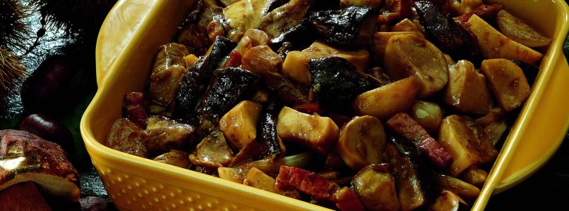 Recipe Porcini stewed with speck