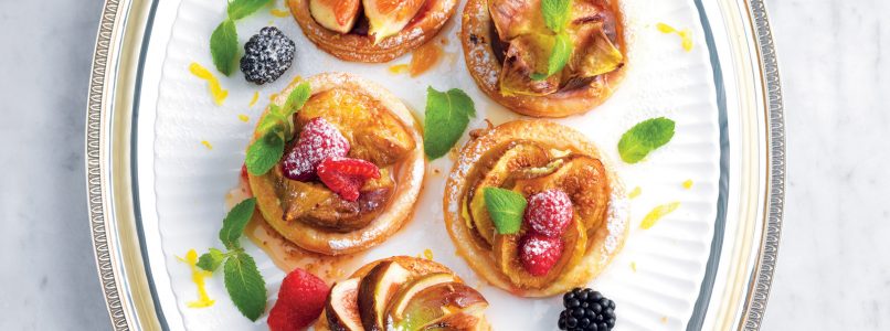 Recipe Puff pastry tart with ricotta and figs