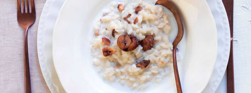 Recipe Rice, milk and chestnut soup