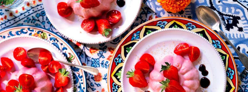Recipe Strawberry and tomato puddings
