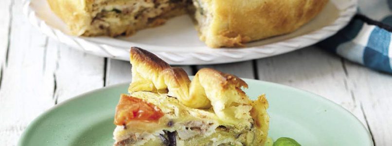 Recipe Swordfish and eggplant pie