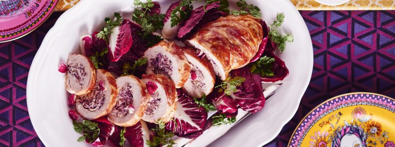 Recipe Turkey roll with radicchio and ricotta