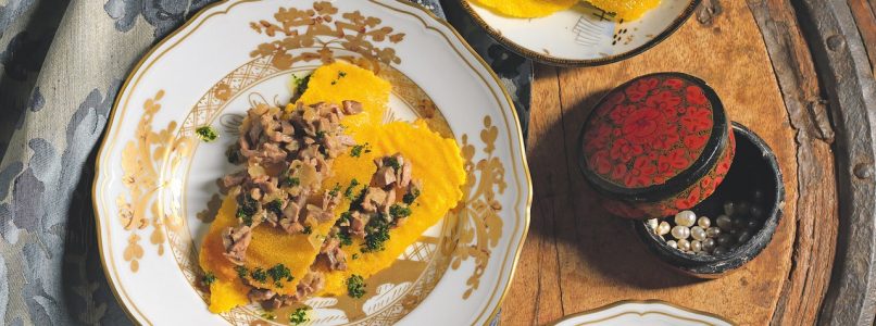 Recipe Venetian polenta sheets with liver, the recipe