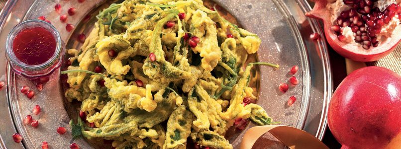 Recipe fried sage and pomegranate