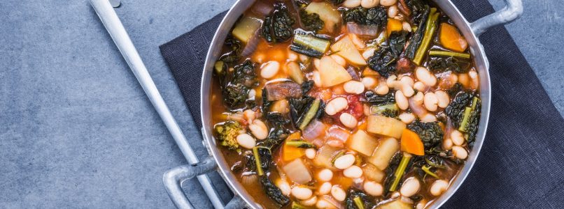 Ribollita, the Tuscan soup made with black cabbage