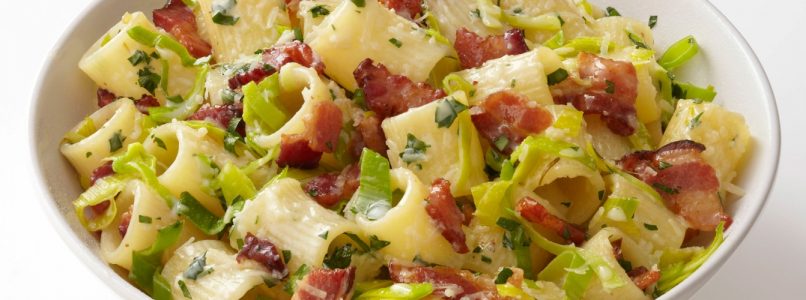 Rigatoni with spring onions |  Yummy Recipes