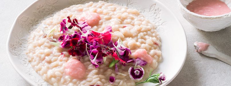 Risotto with carnations recipe - Italian Cuisine