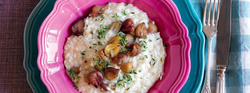 Risotto with chestnuts and thyme recipe