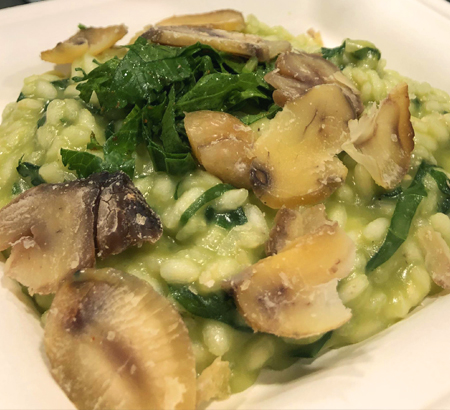 Risotto with turnip tops: the recipe
