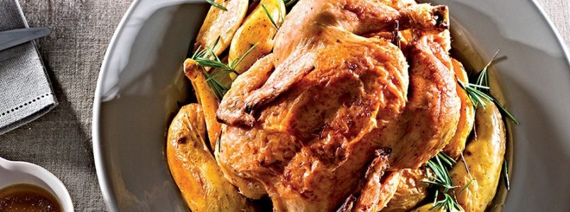 Roast chicken with potatoes recipe